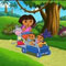 Dora with little twins game